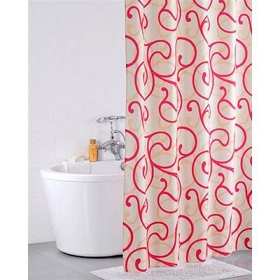 Штора для ванной комнаты Iddis 200*200 см  Flower Lace red 411P20RI11