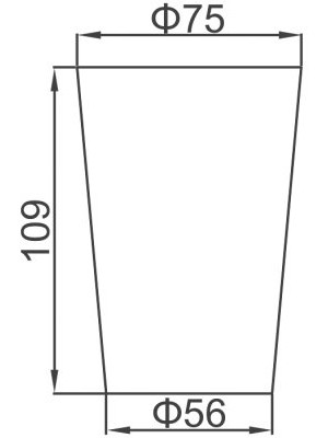 Стакан без держателя Ledeme L752-1
