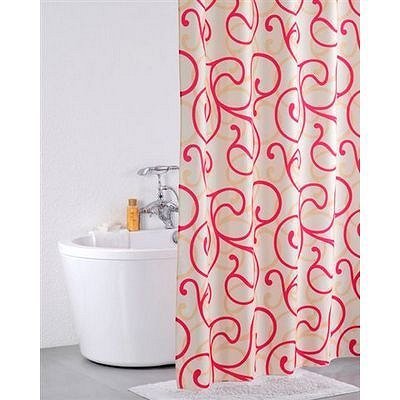 Штора для ванной комнаты Iddis 200*200 см  Flower Lace red 411P20RI11