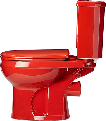 Унитаз-компакт Оскольская Керамика "Дора-Антивсплеск", красный