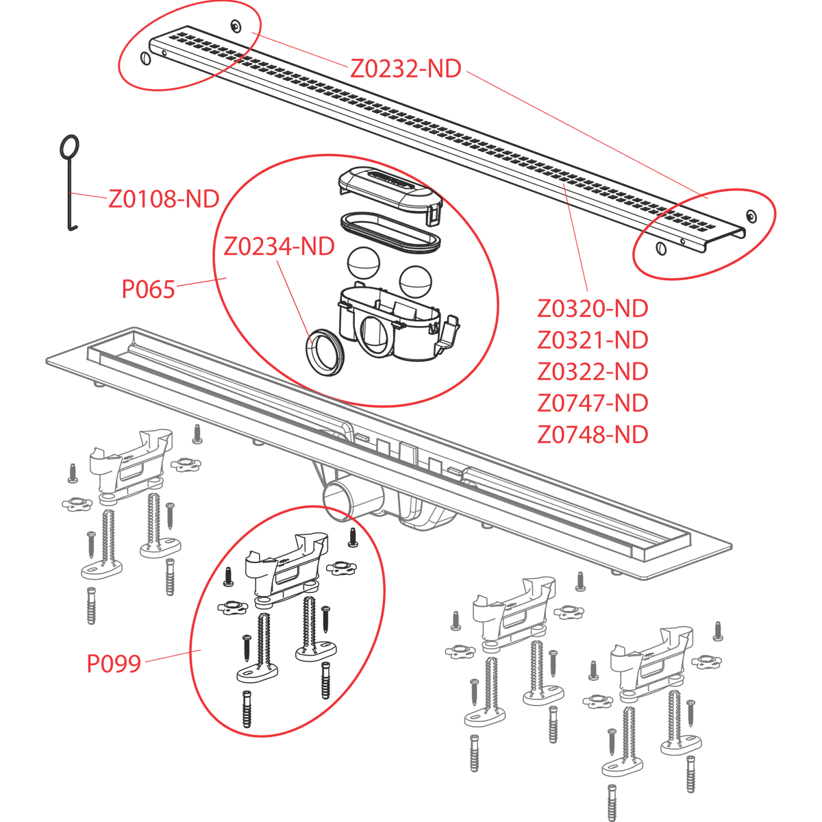Душевой лоток AlcaPlast APZ9-550M Simple купить по цене 9 232 руб. с ...