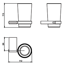 Стакан Ideal Standard Playa B9262AA