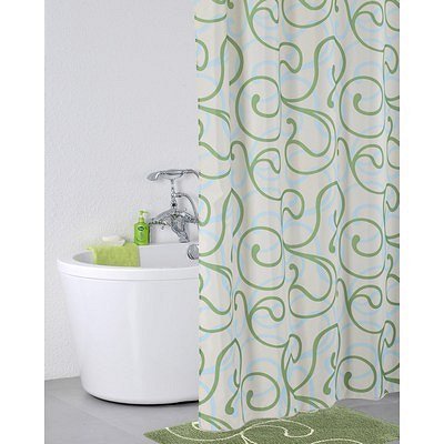 Штора для ванной комнаты Iddis 200*200 см  Flower Lace green 412P20RI11