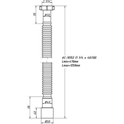 Гибкая труба ORIO 1 1\4*40\50 АС - 10152