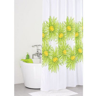 Штора для ванной комнаты Iddis 200*200 см  green blossom SCID093P