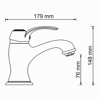 Смеситель для умывальника WasserKRAFT Isar 1303