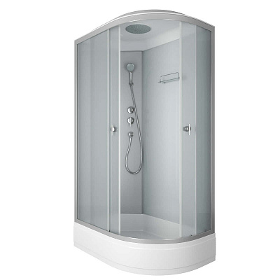 Душевая кабина 120х80х215 Niagara Eco E120/80/26L/MT левая, матовая высокий поддон