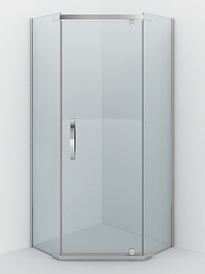 Душевое ограждение 90х90 ALEX BAITLER AB215-90 трапеция,  без поддона