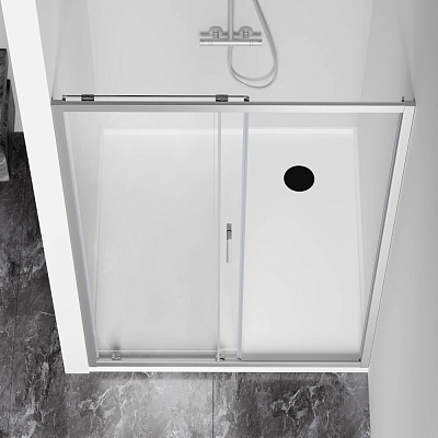 Дверь в нишу GoodDoor Cube WTW-140-C-CH 140 хром КУ00014