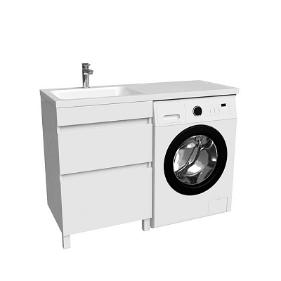 Тумба с умывальником IDDIS Optima Home для стиральной машины левая OPH12LBi95K