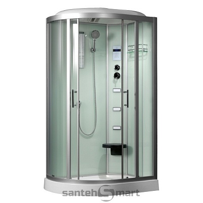 Душевая кабина Frank F609(2)L угловая 110*80*220 низкий поддон c баней
