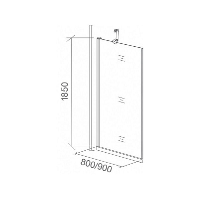 Боковое стекло Good Door PANDORA SP-80-C-CH