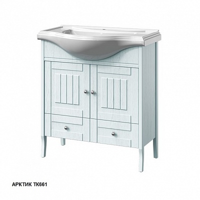 Тумба 80 две двери 1ящик Caprigo GENOVA 34412-ТK661