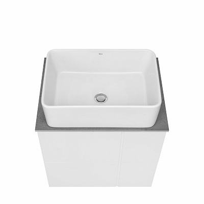 Тумба с раковиной Roca Luna 60 2 ящика ZRU9307764, белый