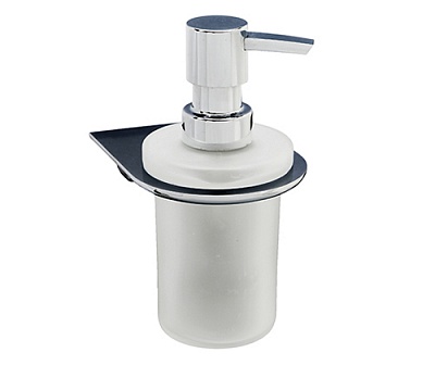 Дозатор для жидкого мыла стеклянный, 170 ml WasserKRAFT Kammel K-8399