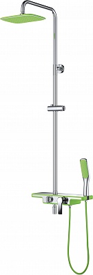 Душевая система d&k berlin.Humboldt Da1453712b13 зеленый-хром