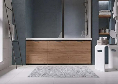 Экран для ванны 180 Grunge Loft Дуб Крафт золотой 1MarKa GL180CraftGold