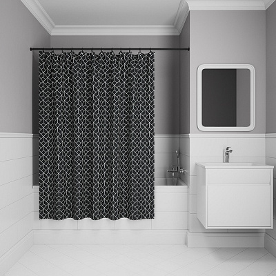 Штора для ванной 200x180 Iddis Base BB02P18i11