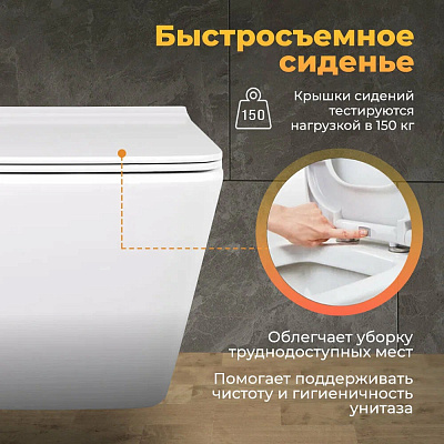 Комплект 3в1 MONTEREY Инсталляция RAPID 38721001(овал) +унитаз подвесной ZT-015E 7860N9