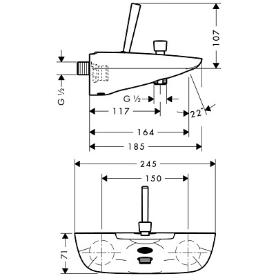 Смеситель для душа Hansgrohe Pura Vida 154720000