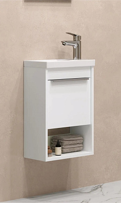 Тумба под раковину Aquaton Хоуп 40 белый матовый 1A287101HP2B0 (под раковину 250963)