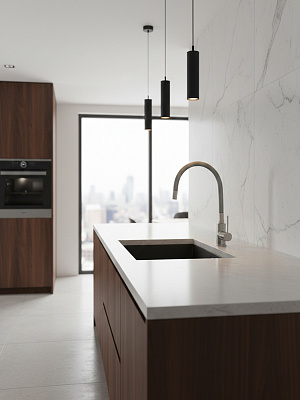 Смеситель для кухни из нержавеющей стали SUS304 CALORIE CAL50129-5