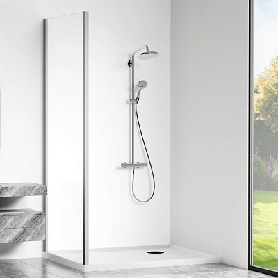 Душевая перегородка 70х190 GoodDoor Cube SP-70-C-CH 70 хром КУ00007