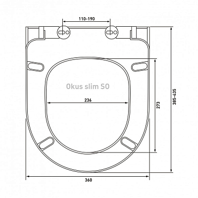 Сиденье для унитаза Berges Okus Slim SO 019603