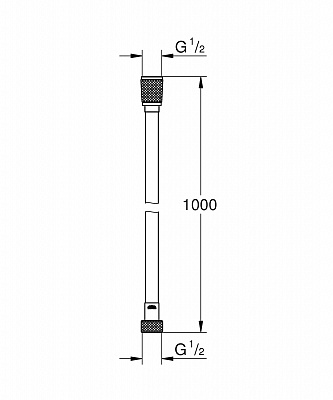 Душевой шланг Grohe Silverflex 1000 мм