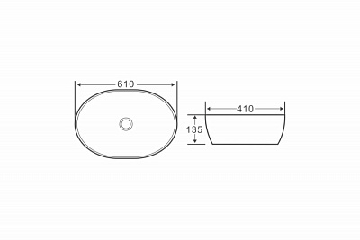 Накладная раковина BelBagno BB1348