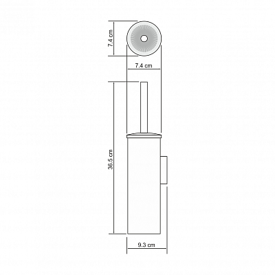 Ершик для унитаза подвесной WK K-1087 WHITE белый