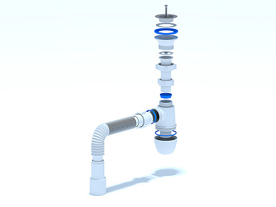 Сифон для мойки АНИ пласт 1 1/2