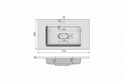 Раковина Modul 80 Velvex 4627173210430