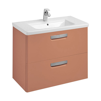 Тумба с раковиной Roca The Gap Original 80 2 ящика ZRU9307839, терракота
