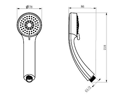 Ручная лейка D&K DC1100801