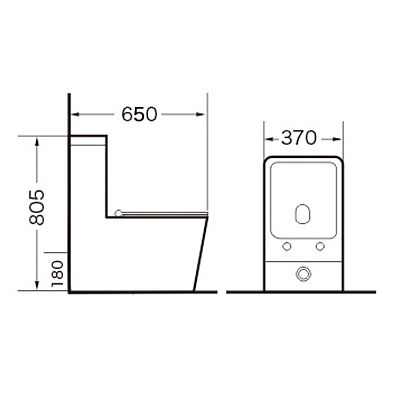 Унитаз пристенный Grossman GR-4445S