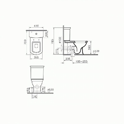 Унитаз-компакт Vitra Serenada 9722B003-7203