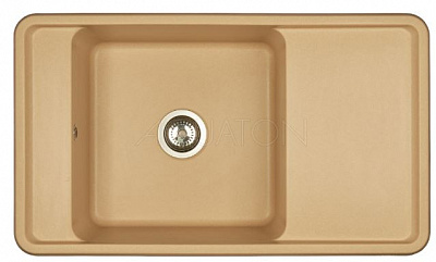 Мойка гранитная Акватон Беллис 870 х 510 латте 1A724832BS260