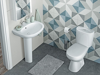 Унитаз-компакт ENJOY 2РА LI WQ7F76610001911 вертикальный выпуск