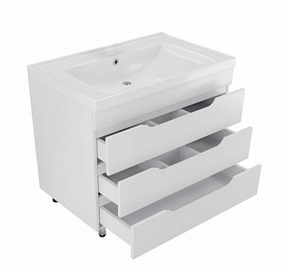 Тумба напольная MIRSANT Soho Quadro 100 (под раковину Deep-100 код 262517) УТ000043903