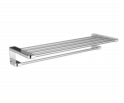 Полотенцедержатель с полкой Wonzon & Woghand, хром ww-v3902-cr