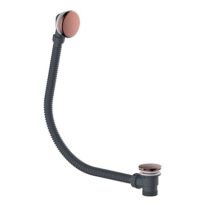 Слив-перелив для ванны click-clack WasserKRAFT A333 PVD-покрытие розовое золото
