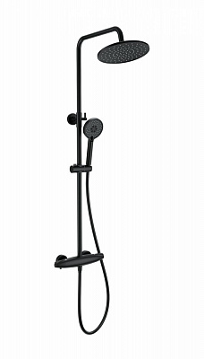 Душевая система с термостатом Wonzon & Woghand CAPSULE, Черный матовый WW-B3031-A-MB