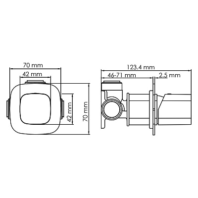 Смеситель для душа WasserKRAFT Naab 8600 8651