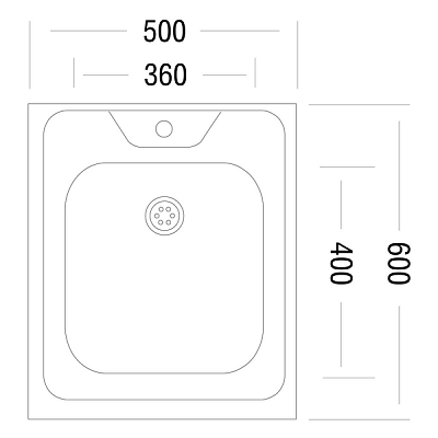 Мойка Ukinox Стандарт STD500.600-4C 0C