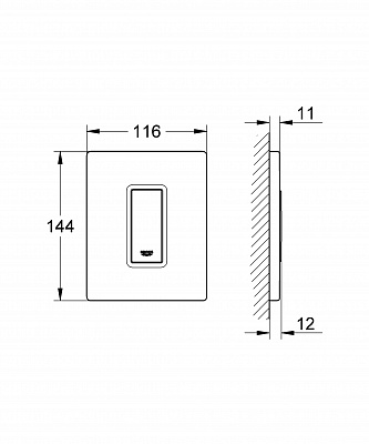 Клавиша смыва Grohe Skate Cosmo 38784000