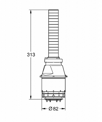 Сливной механизм инсталляций Grohe Servo