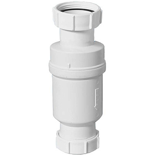 Самозакрывающийся сливной клапан McAlpine MRNRV40-PB, сухой 1 1/2"мама, компресс Ду=40мм