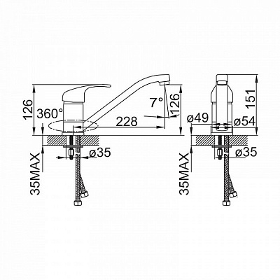 Смеситель для кухни IDDIS Alborg Granucryl AL5WB0Gi05