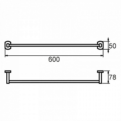 Полотенцедержатель Milardo Neva NEVSM10M49
